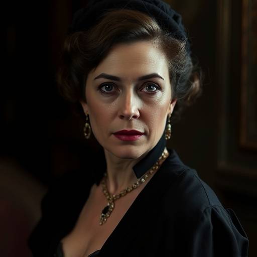 Photo d'Isabelle Lefèvre dans le rôle de Madame Leblanc