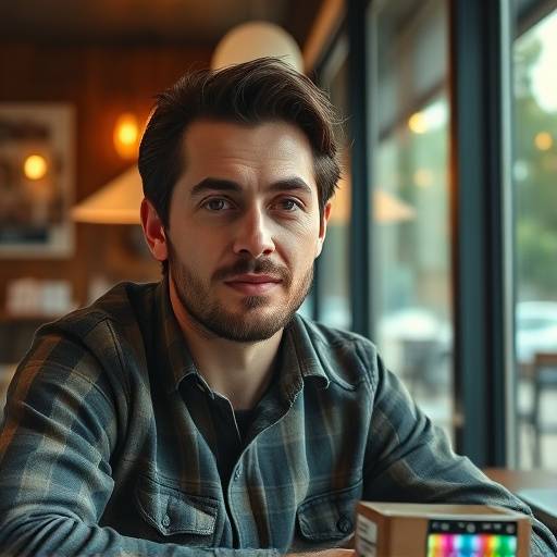Photo de Antoine Leclerc, interprétant le rôle de Antoine dans Café Crème.